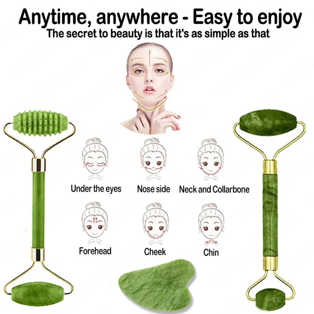 Jade Roller & Gua Sha Set