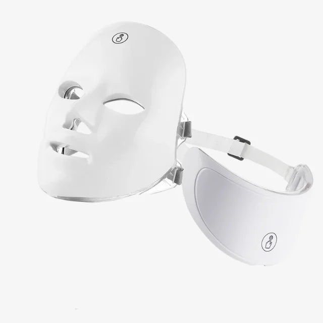 Face & Neck LED Therapy Mask with 7 wavelengths for skin rejuvenation and anti-aging