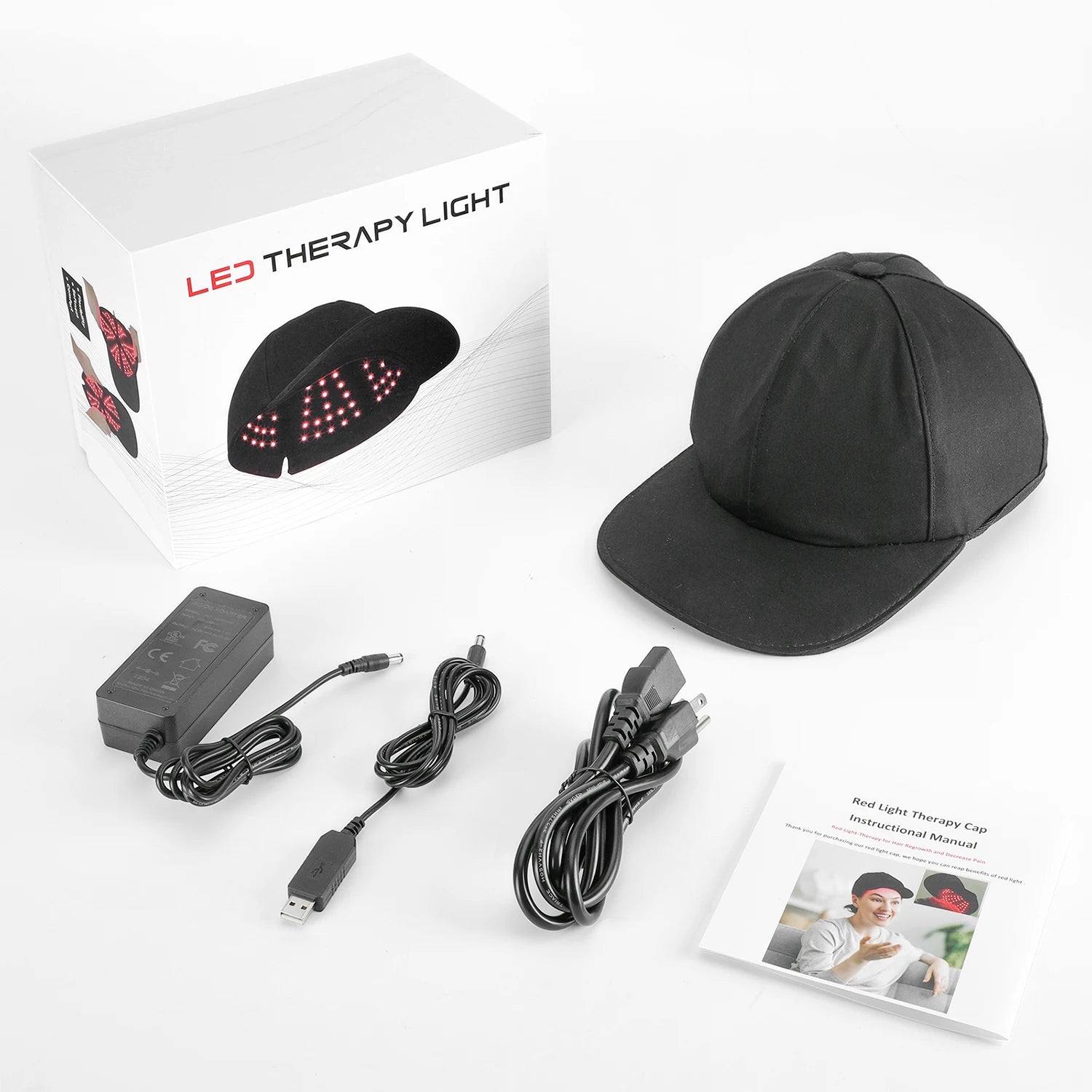 NIR Infrared Light Therapy Cap for Hair Regrowth, Hair Loss Treatment, and Stroke Recovery