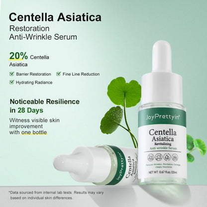 Hyaluronic acid-infused Centella face serum for anti-aging and lifting care.