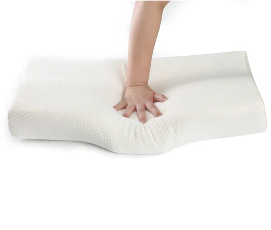 Close-up showcasing the softness of the ergonomic orthopedic cervical pillow