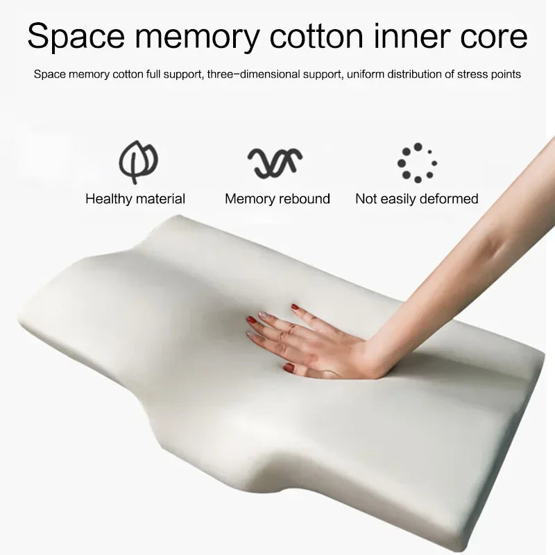 Ergonomic orthopedic cervical pillow for neck pain relief and spinal alignment