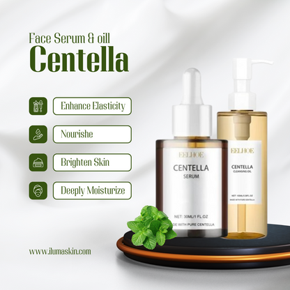 Centella Asiatica face serum for hydration, skin repair, pore refinement, and wrinkle reduction